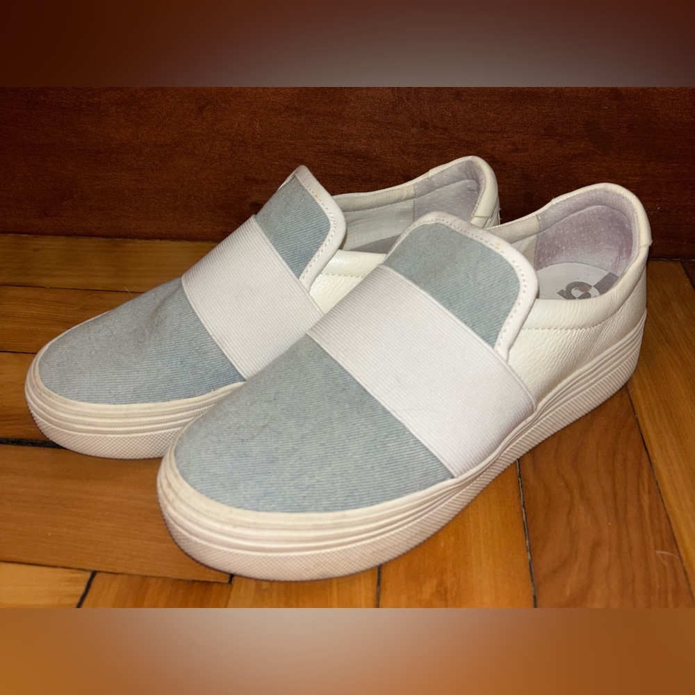 Dolce vita denim and leather slip on sneaker size 6.5